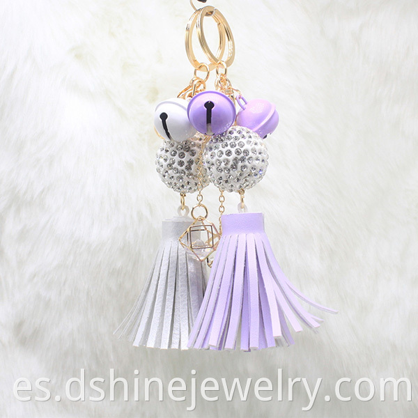 Tassel Keychain With Clasp For Bag Shambala Pendant